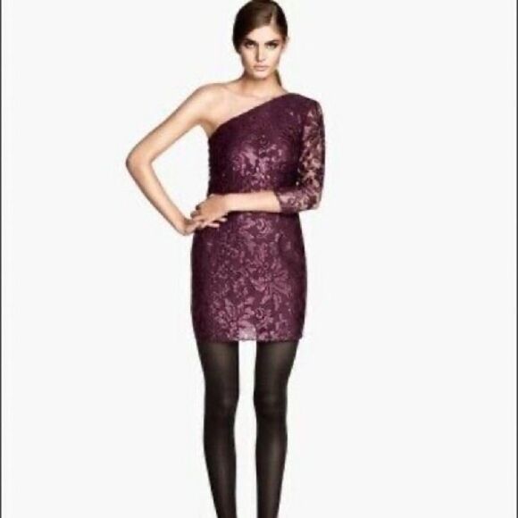 ✨ H&M
Purple One-shoulder Sequin Cocktail Dress✨ - Picture 1 of 7